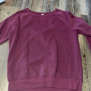 maroon women crew neck